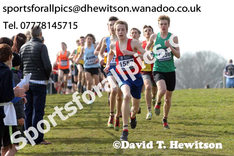 Boys under-15s 2016 Inter Counties Cross Country Champs. and Cross Challenge Final, Cofton Park, Birmingham. Photo: David T. Hewitson/Sports for All Pics